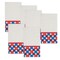 4 1/4" x 7 3/4" Patriotic Gingham Disposable Paper Dinner Napkins 16 Ct.